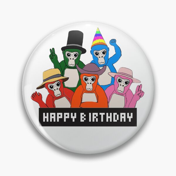 Item preview, Gorilla Gang Happy Birthday Card designed and sold by CreativeJuicesCanada.