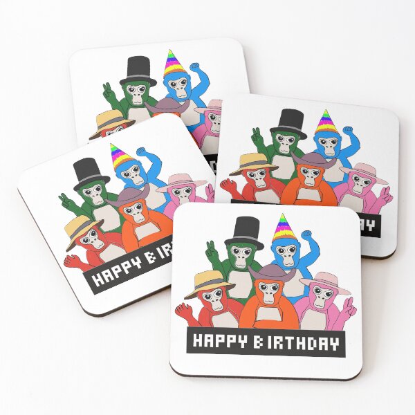 Item preview, Gorilla Gang Happy Birthday Card designed and sold by CreativeJuicesCanada.