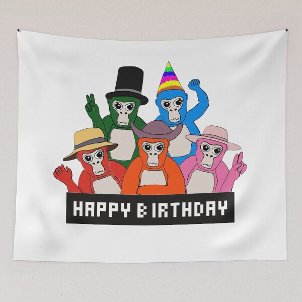 Item preview, Gorilla Gang Happy Birthday Card designed and sold by CreativeJuicesCanada.