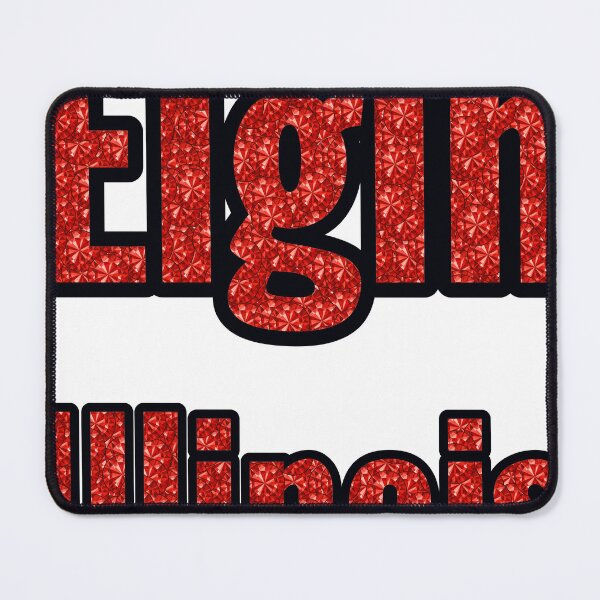 Item preview, Elgin Illinois City Name With Red Rhinestone designed and sold by TheIconSmith.