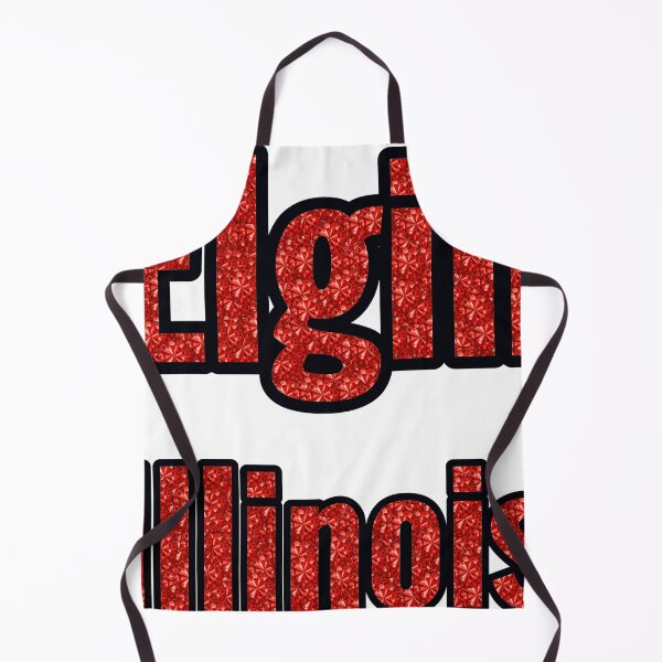 Item preview, Elgin Illinois City Name With Red Rhinestone designed and sold by TheIconSmith.