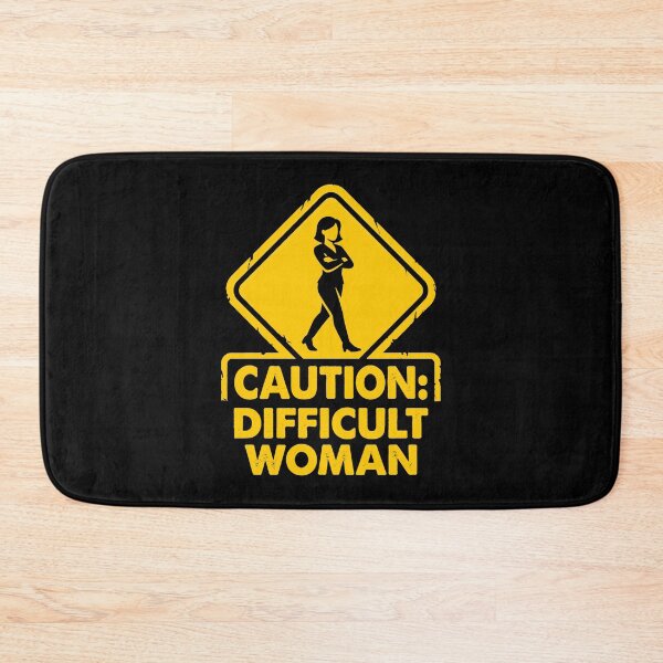 Item preview, Caution: Difficult Woman – Funny warning sign design for strong women designed and sold by Fuechse.