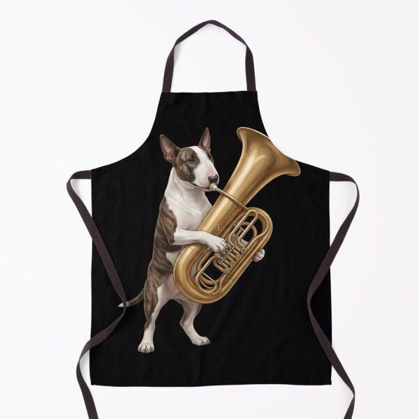 Item preview, Bull Terrier Playing Tuba Player Tubaist Dog Lover designed and sold by DoodleTortle.