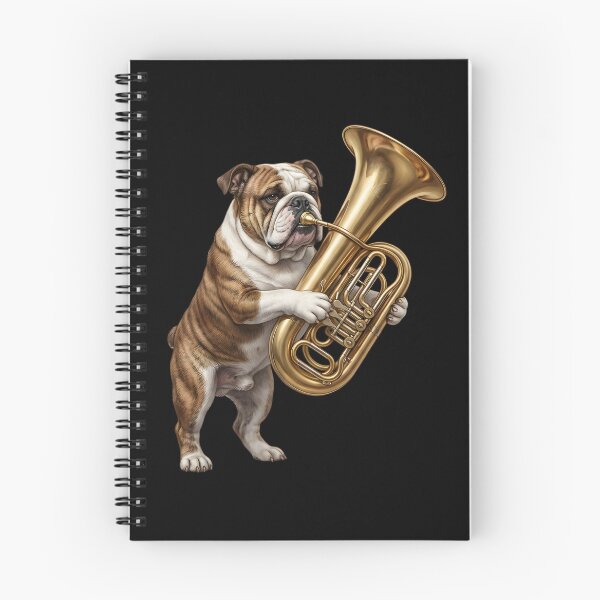 Item preview, Bulldog Playing Tuba Player Tubaist Dog Lover designed and sold by DoodleTortle.