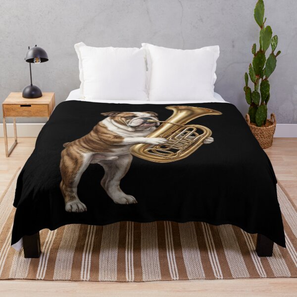 Item preview, Bulldog Playing Tuba Player Tubaist Dog Lover designed and sold by DoodleTortle.