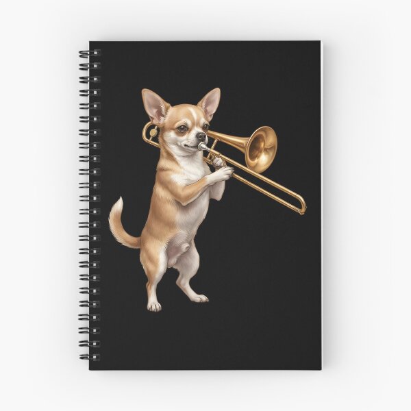 Item preview, Chihuahua Playing Trombone Player Trombonist Dog Lover designed and sold by DoodleTortle.