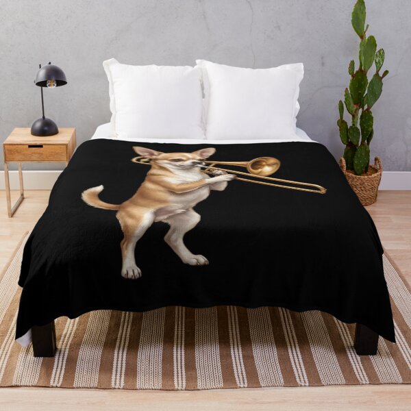 Item preview, Chihuahua Playing Trombone Player Trombonist Dog Lover designed and sold by DoodleTortle.