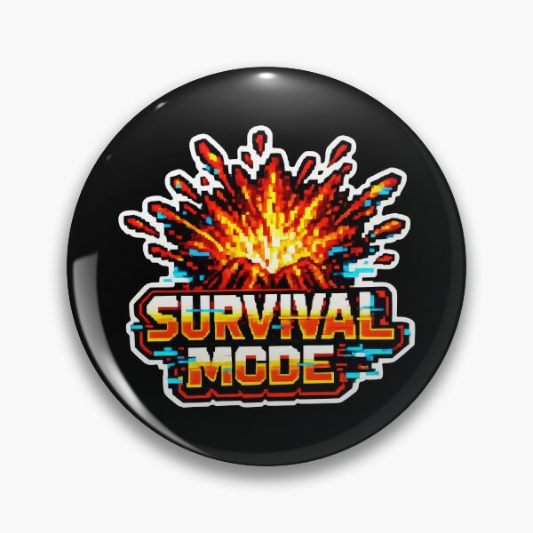Item preview, Pixel Survival Mode Gaming Retro Pixel Art designed and sold by SplashTastic.