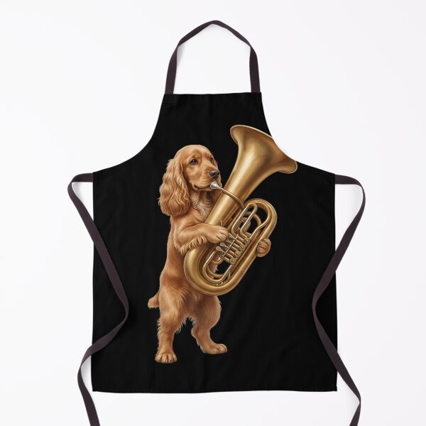 Item preview, Cocker Spaniel Playing Tuba Player Tubaist Dog Lover designed and sold by DoodleTortle.