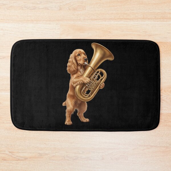 Item preview, Cocker Spaniel Playing Tuba Player Tubaist Dog Lover designed and sold by DoodleTortle.