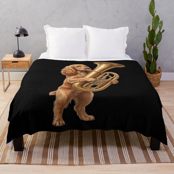 Item preview, Cocker Spaniel Playing Tuba Player Tubaist Dog Lover designed and sold by DoodleTortle.