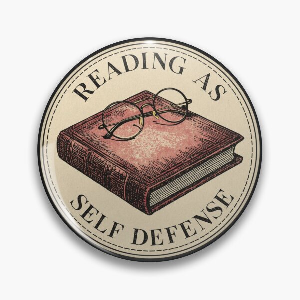 Item preview, Reading As Self Defense Book & Glasses | Booktok Dark Academia designed and sold by VENOHA.