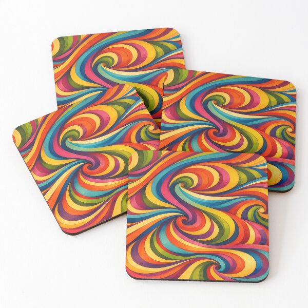 Item preview, Retro Psychedelic Swirl Art - 60s 70s Groovy Abstract Pattern designed and sold by Far Out Goods.