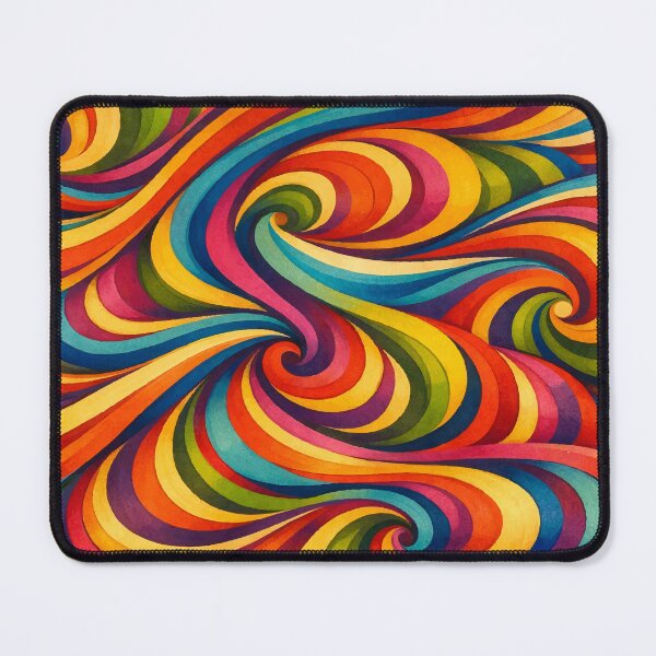 Item preview, Retro Psychedelic Swirl Art - 60s 70s Groovy Abstract Pattern designed and sold by Far Out Goods.