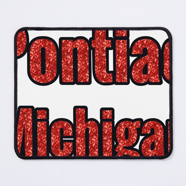 Item preview, Pontiac Michigan City Name With Red Rhinestone designed and sold by TheIconSmith.