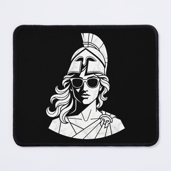 Item preview, Athena with sunglasses – Cool Greek goddess in marble style designed and sold by Fuechse.