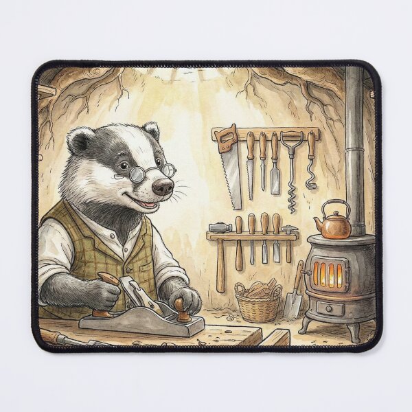 Item preview, The Badger's Workshop: Cosy Woodland Carpenter designed and sold by Englandbear.