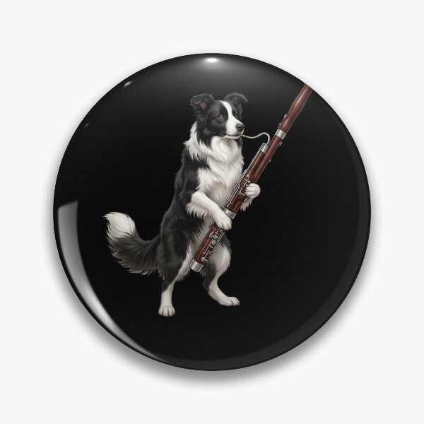 Item preview, Border Collie Playing Bassoon Player Bassoonist Dog Lover designed and sold by TerryConnells.