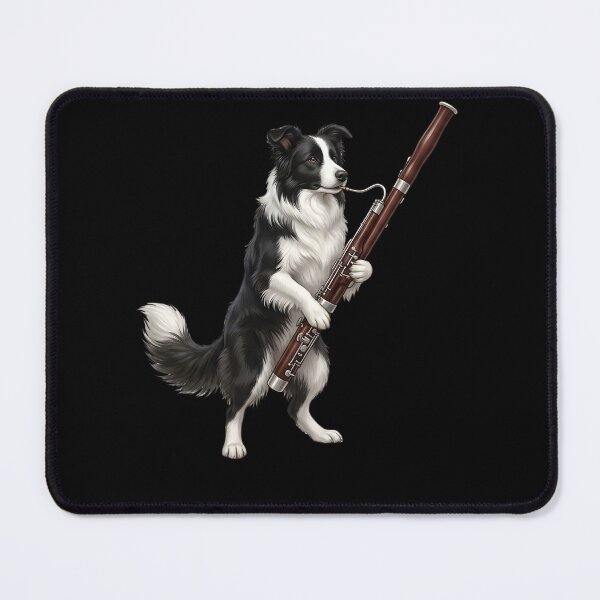 Item preview, Border Collie Playing Bassoon Player Bassoonist Dog Lover designed and sold by TerryConnells.