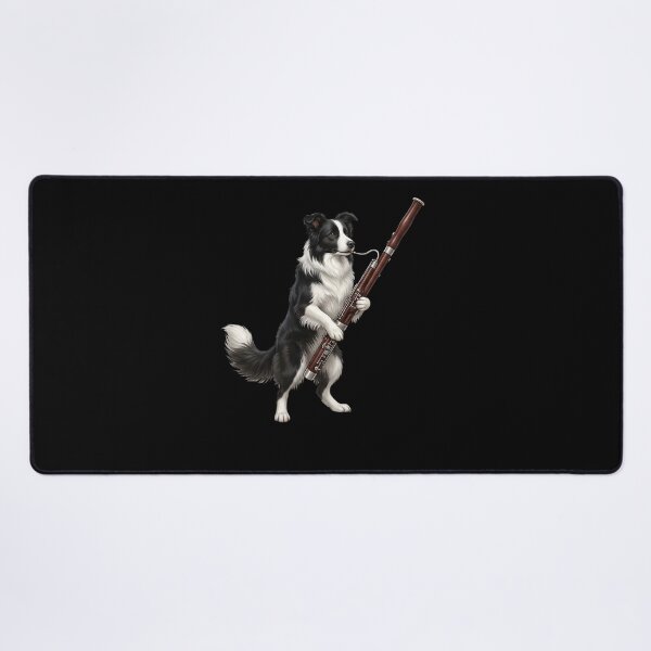Item preview, Border Collie Playing Bassoon Player Bassoonist Dog Lover designed and sold by TerryConnells.