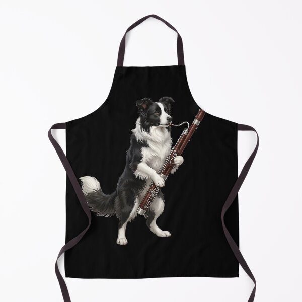 Item preview, Border Collie Playing Bassoon Player Bassoonist Dog Lover designed and sold by TerryConnells.
