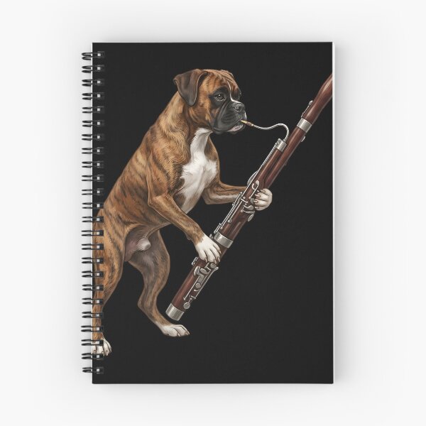 Item preview, Boxer Dog Playing Bassoon Player Bassoonist Dog Lover designed and sold by TerryConnells.