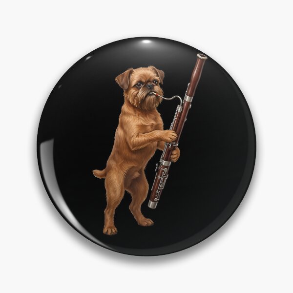 Item preview, Brussels Griffon Playing Bassoon Player Bassoonist Dog Lover designed and sold by TerryConnells.