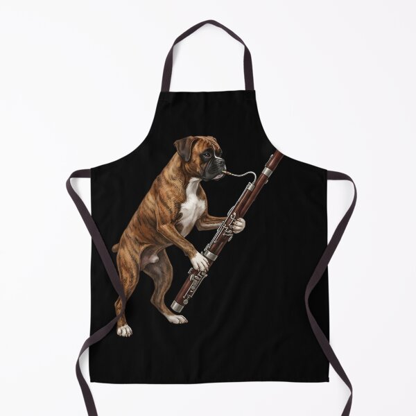 Item preview, Boxer Dog Playing Bassoon Player Bassoonist Dog Lover designed and sold by TerryConnells.