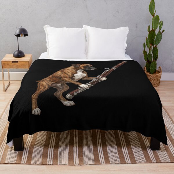 Item preview, Boxer Dog Playing Bassoon Player Bassoonist Dog Lover designed and sold by TerryConnells.