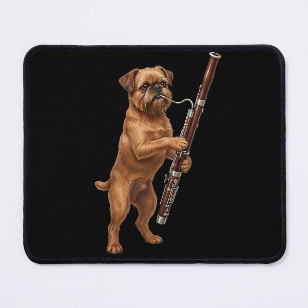Item preview, Brussels Griffon Playing Bassoon Player Bassoonist Dog Lover designed and sold by TerryConnells.