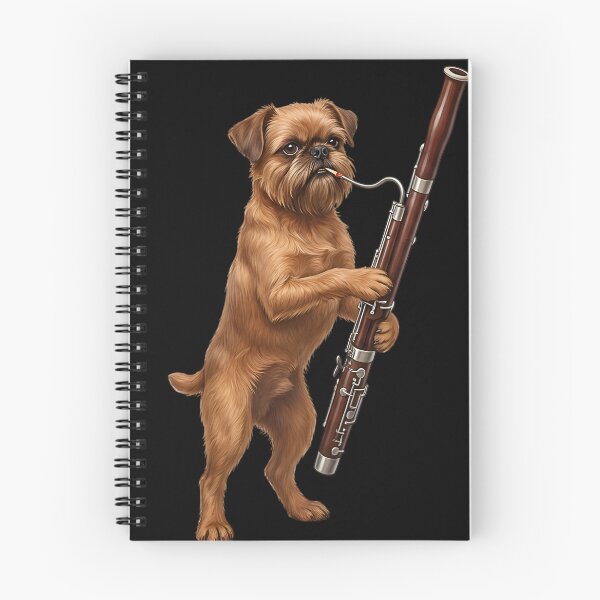 Item preview, Brussels Griffon Playing Bassoon Player Bassoonist Dog Lover designed and sold by TerryConnells.