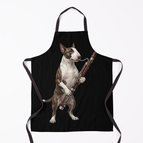 Item preview, Bull Terrier Playing Bassoon Player Bassoonist Dog Lover designed and sold by TerryConnells.