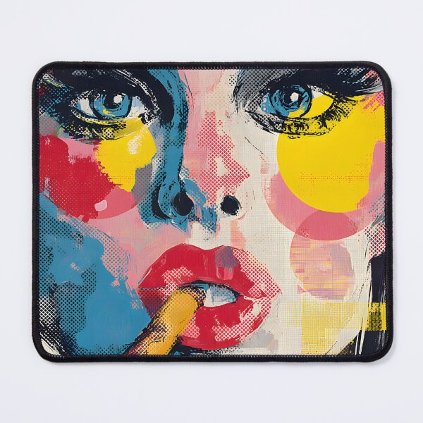 Item preview, Embrace Bold Beauty with a Vibrant Woman and Her Edgy Cigar Moment designed and sold by OlfactoART Studio.