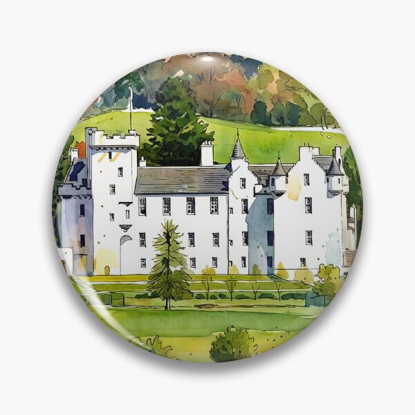 Item preview, Watercolour illustration of Blair Castle, Highlands, Scotland designed and sold by davidelder.