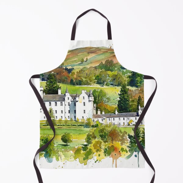Item preview, Watercolour illustration of Blair Castle, Highlands, Scotland designed and sold by davidelder.