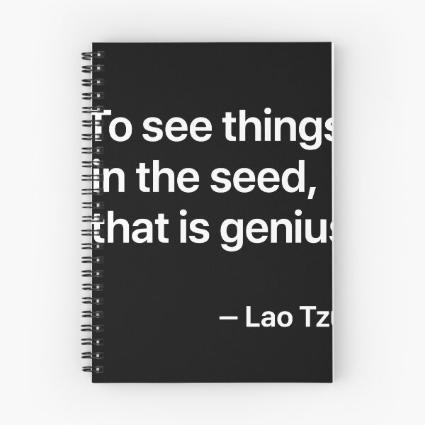 Item preview, See the Seed – Lao Tzu (White Font) designed and sold by TshirtsLabs.