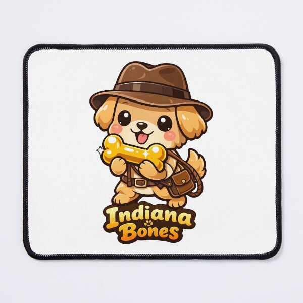 Item preview, Indiana Bones Dog Adventure Parody Art designed and sold by SketchOnScreen.