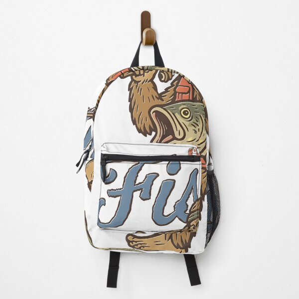 Item preview, Retro Sasquatch, Funny Bigfoot Fishing, I'd Rather Be Fishing designed and sold by DonnaLoly.