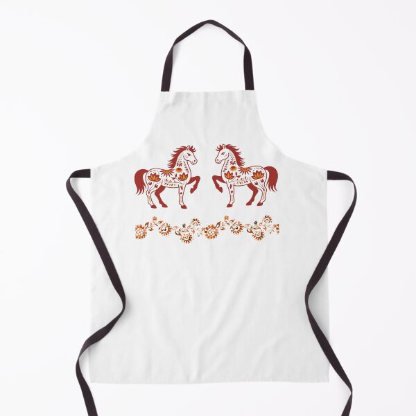 Item preview, Folk horses modern design designed and sold by Newprojectart.