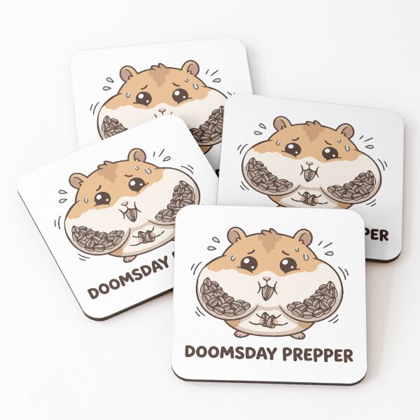 Item preview, Doomsday Prepper Stuffed Cheeks Funny Hamster designed and sold by Petzzz.