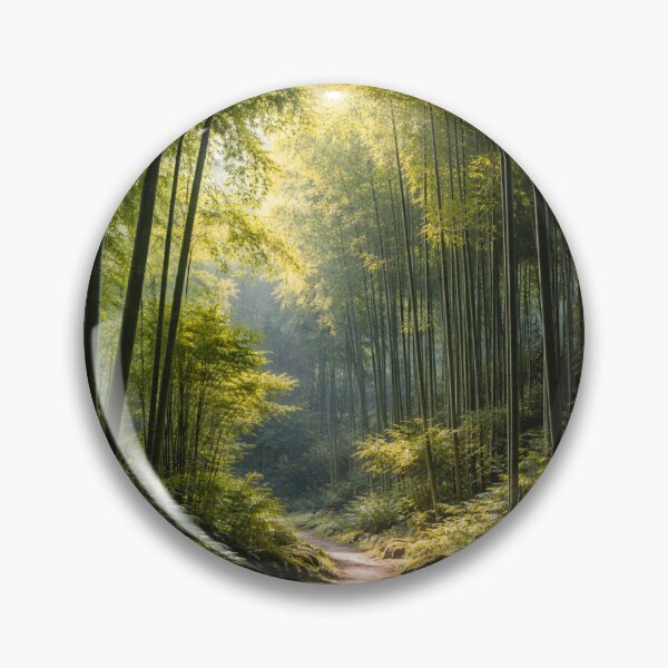 Item preview, Illuminated path among bamboo trees designed and sold by JuViRo.