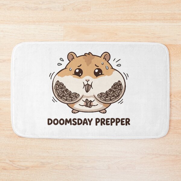 Item preview, Doomsday Prepper Stuffed Cheeks Funny Hamster designed and sold by Petzzz.
