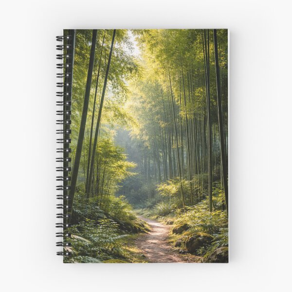 Item preview, Illuminated path among bamboo trees designed and sold by JuViRo.