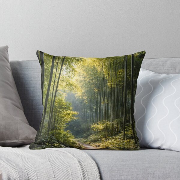 Item preview, Illuminated path among bamboo trees designed and sold by JuViRo.