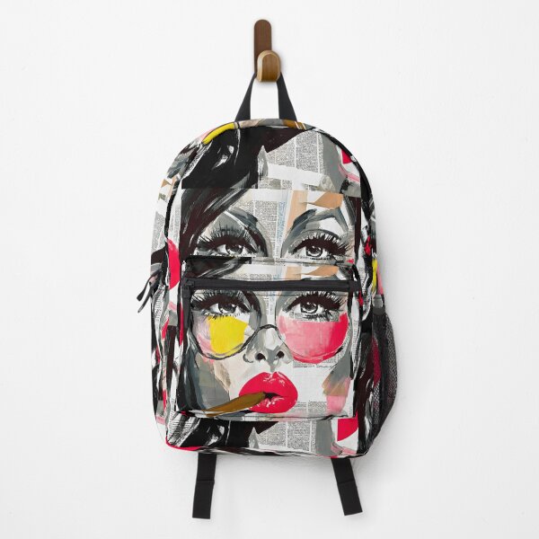 Item preview, Step into Urban Edge with a Bold Woman, Red Lips, and Cigar Confidence designed and sold by OlfactoART Studio.