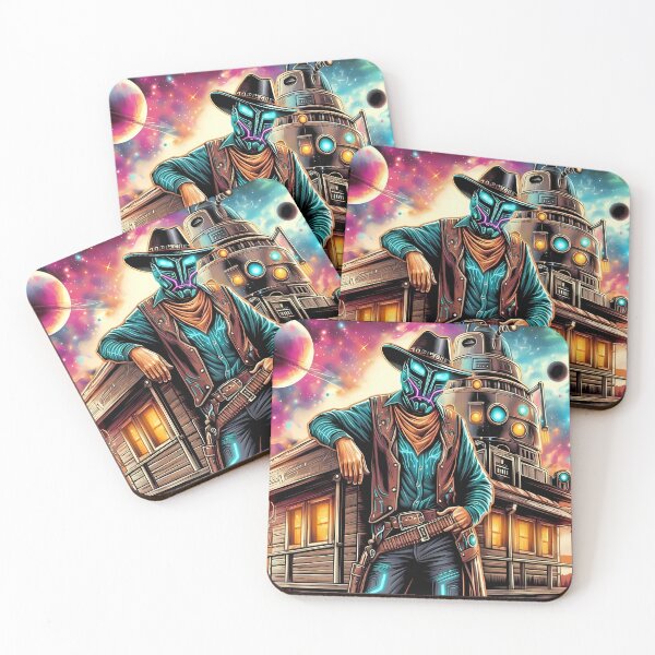 Item preview, Guardian of the Galactic Frontier - Cosmic Cowboy designed and sold by Art-Arcade6.