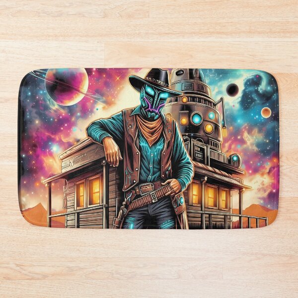 Item preview, Guardian of the Galactic Frontier - Cosmic Cowboy designed and sold by Art-Arcade6.
