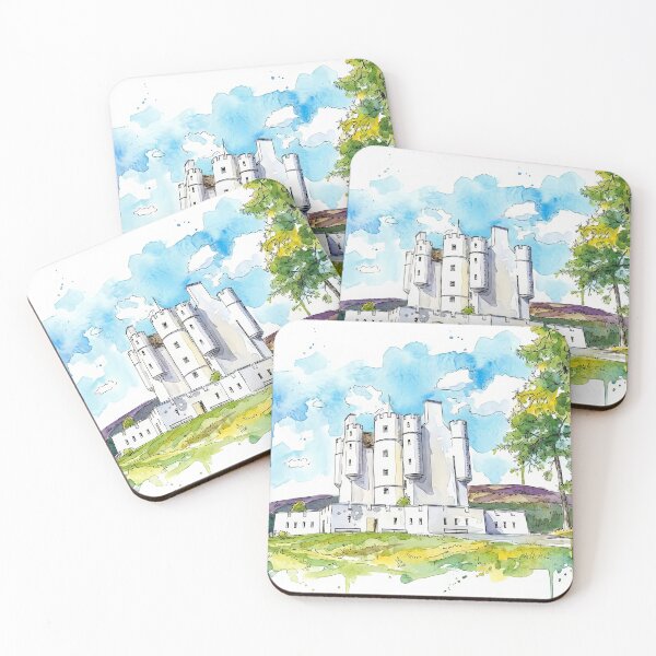 Item preview, Watercolour illustration of Braemar Castle, Highlands, Scotland designed and sold by davidelder.