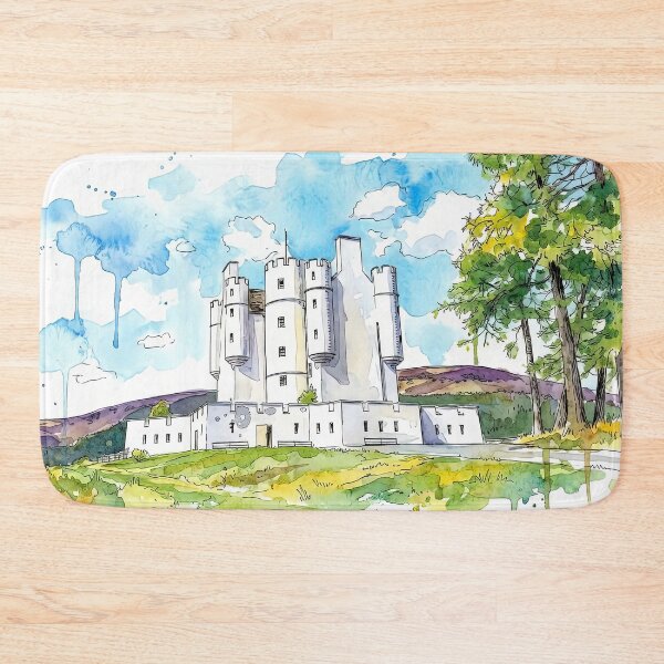 Item preview, Watercolour illustration of Braemar Castle, Highlands, Scotland designed and sold by davidelder.