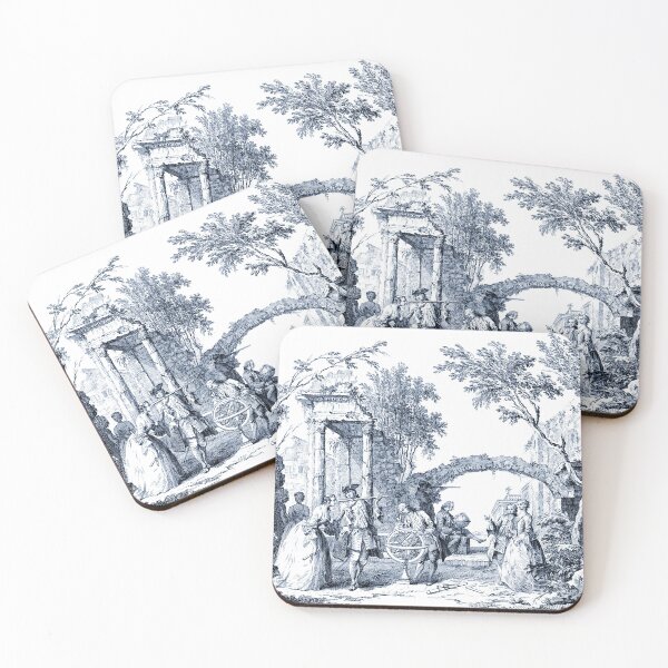 Item preview, Vintage Toile du Jouy designed and sold by foxtailvintage.